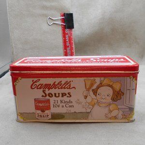 1996 Campbell's Soup Girl w/Bell Collectible Tin Bristolware
